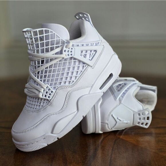 Nike Air Jordan 4 ‘Net’ Mid Retro Basketball Shoes White Women's 6 LE FN7251-107 - Picture 12 of 12